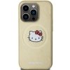 Hello Kitty HKHMP13XPGHCKD iPhone 13 ProMax 6.7 złoty/gold hardcase Leather Kitty Head MagSafe